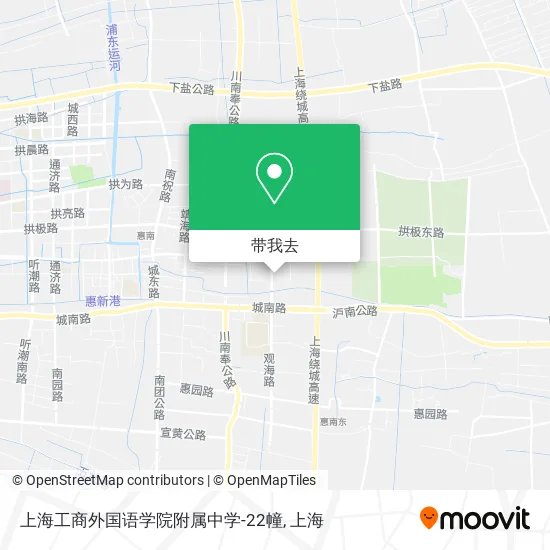 上海工商外国语学院附属中学-22幢地图
