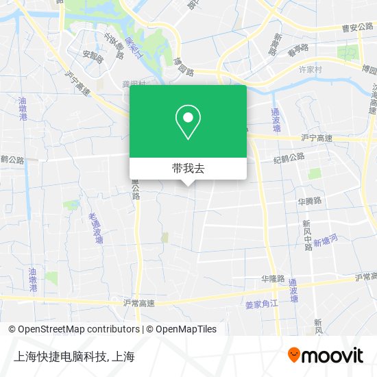 上海快捷电脑科技地图