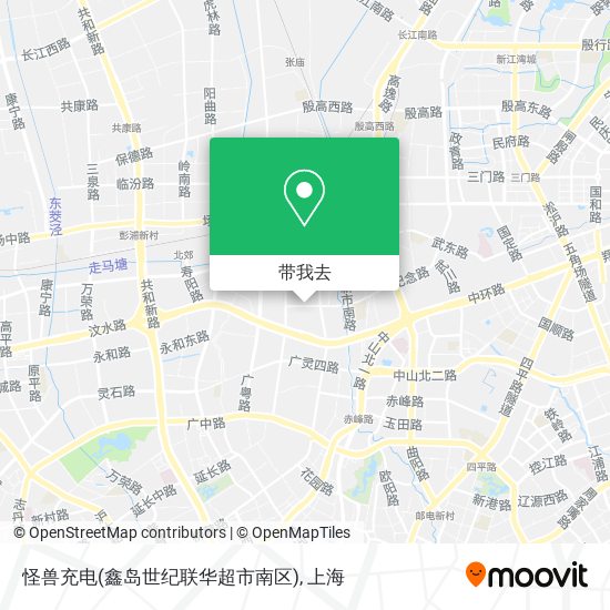 怪兽充电(鑫岛世纪联华超市南区)地图