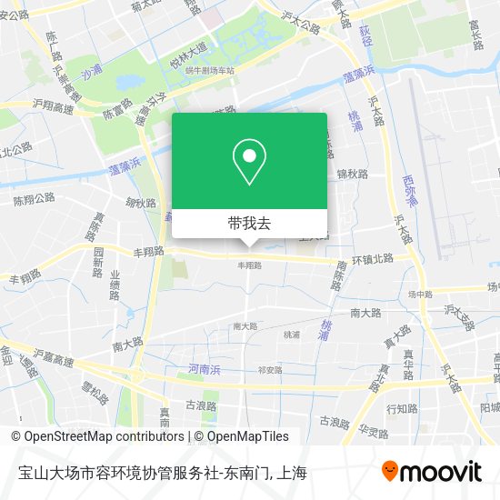 宝山大场市容环境协管服务社-东南门地图