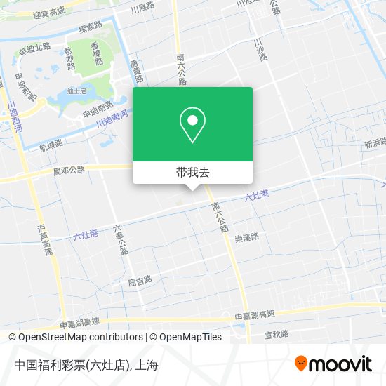 中国福利彩票(六灶店)地图