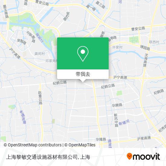 上海黎敏交通设施器材有限公司地图