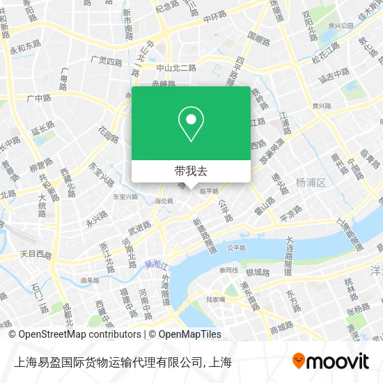 上海易盈国际货物运输代理有限公司地图