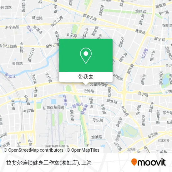 拉斐尔连锁健身工作室(淞虹店)地图