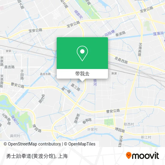 勇士跆拳道(黄渡分馆)地图