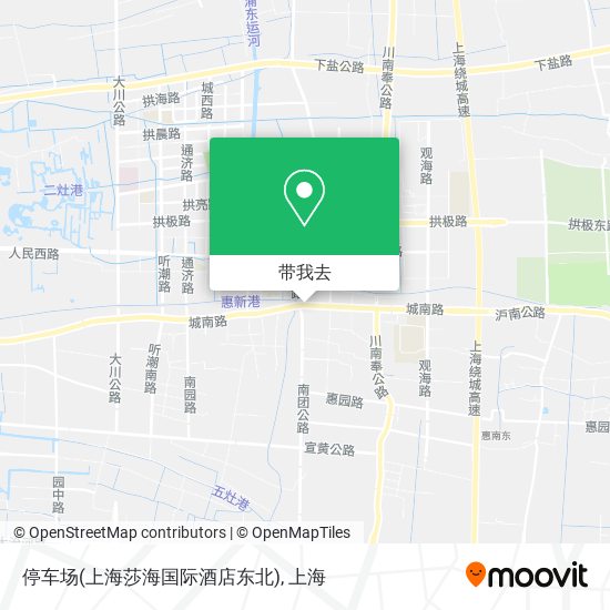 停车场(上海莎海国际酒店东北)地图