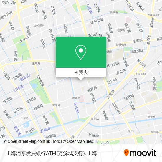上海浦东发展银行ATM(万源城支行)地图