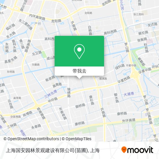 上海国安园林景观建设有限公司(苗圃)地图