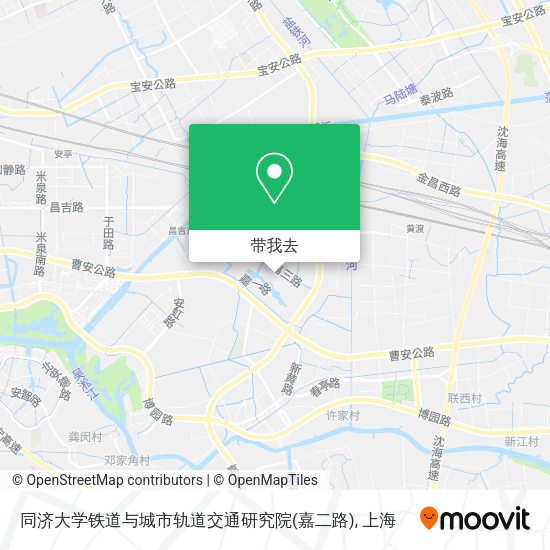 同济大学铁道与城市轨道交通研究院(嘉二路)地图