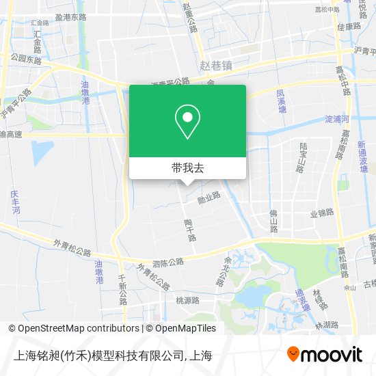 上海铭昶(竹禾)模型科技有限公司地图