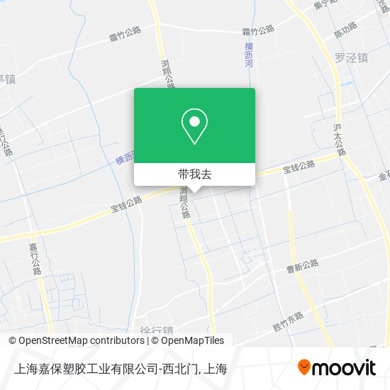 上海嘉保塑胶工业有限公司-西北门地图