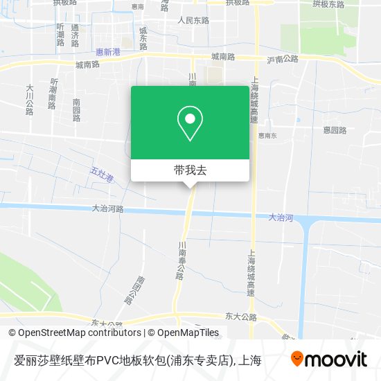 爱丽莎壁纸壁布PVC地板软包(浦东专卖店)地图