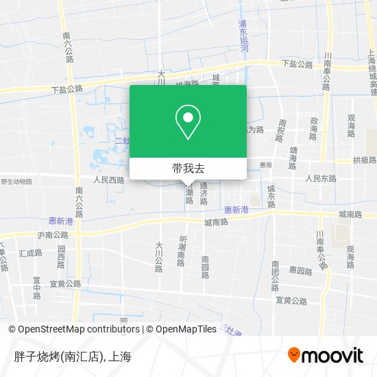 胖子烧烤(南汇店)地图