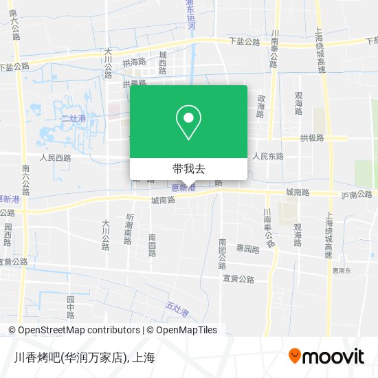 川香烤吧(华润万家店)地图