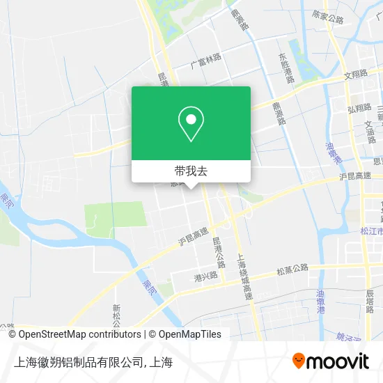 上海徽朔铝制品有限公司地图