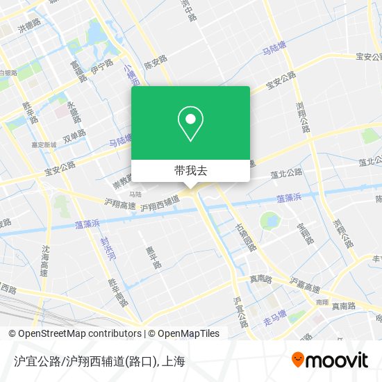 沪宜公路/沪翔西辅道(路口)地图