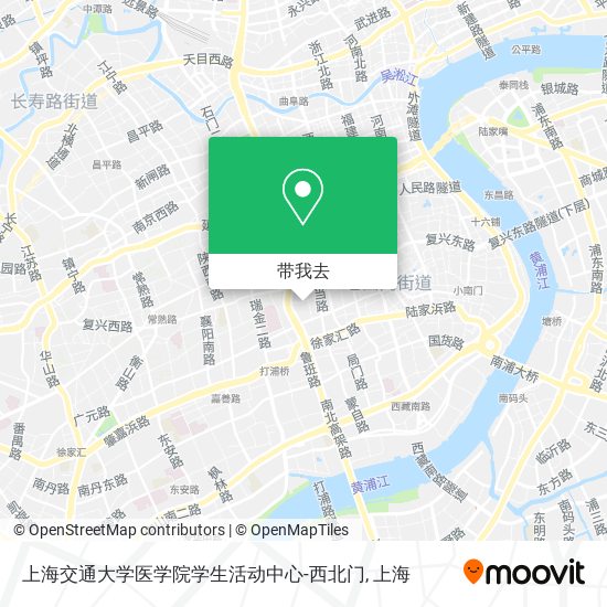 上海交通大学医学院学生活动中心-西北门地图