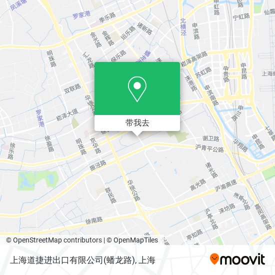 上海道捷进出口有限公司(蟠龙路)地图