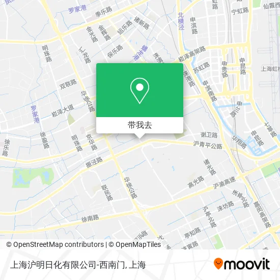 上海沪明日化有限公司-西南门地图