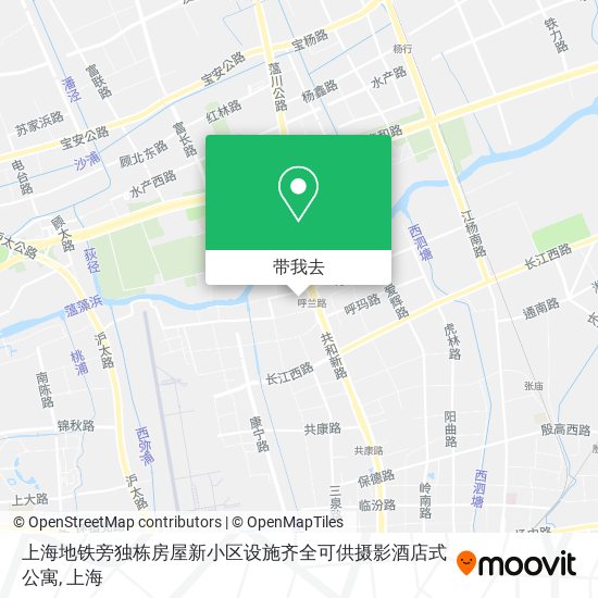 上海地铁旁独栋房屋新小区设施齐全可供摄影酒店式公寓地图