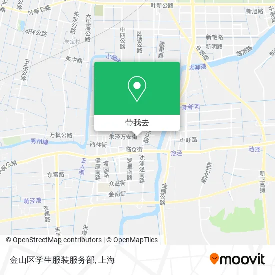 金山区学生服装服务部地图