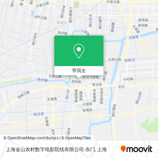 上海金山农村数字电影院线有限公司-东门地图