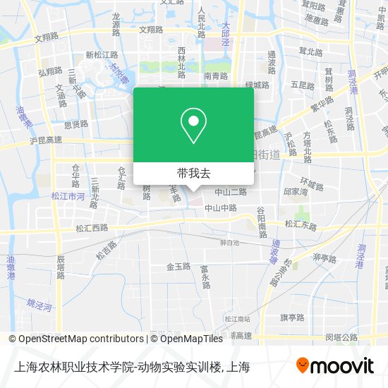 上海农林职业技术学院-动物实验实训楼地图