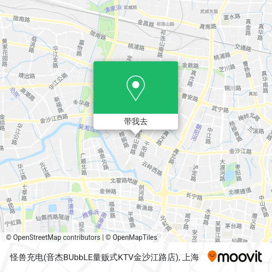 怪兽充电(音杰BUbbLE量贩式KTV金沙江路店)地图