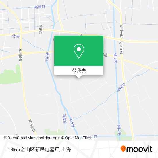 上海市金山区新民电器厂地图