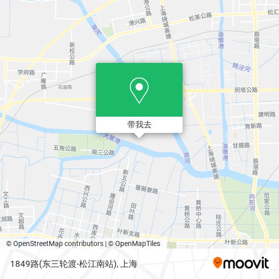 1849路(东三轮渡-松江南站)地图