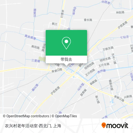 农兴村老年活动室-西北门地图
