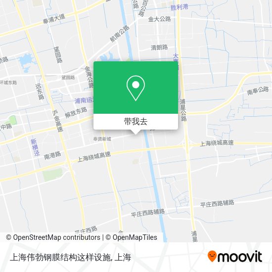 上海伟勃钢膜结构这样设施地图