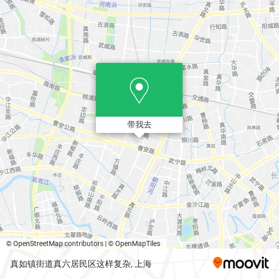 真如镇街道真六居民区这样复杂地图