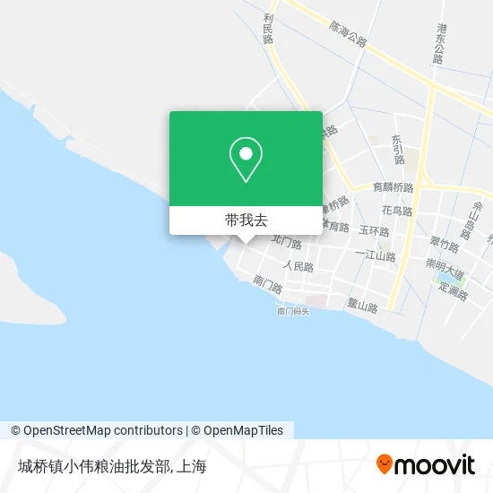 城桥镇小伟粮油批发部地图