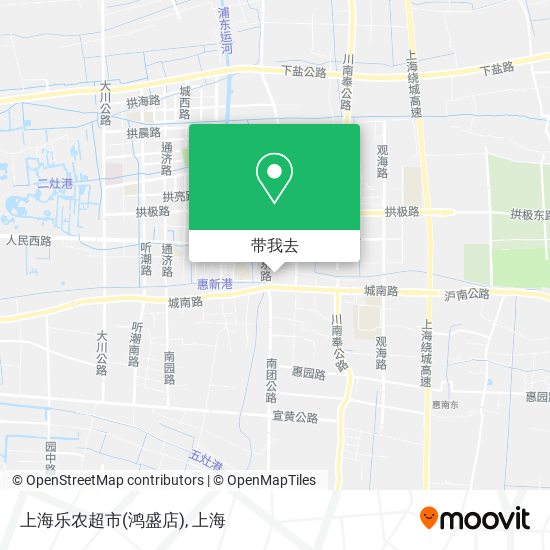 上海乐农超市(鸿盛店)地图