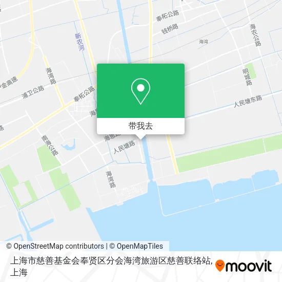 上海市慈善基金会奉贤区分会海湾旅游区慈善联络站地图