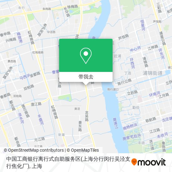 中国工商银行离行式自助服务区(上海分行闵行吴泾支行焦化厂)地图