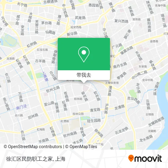 徐汇区民防职工之家地图