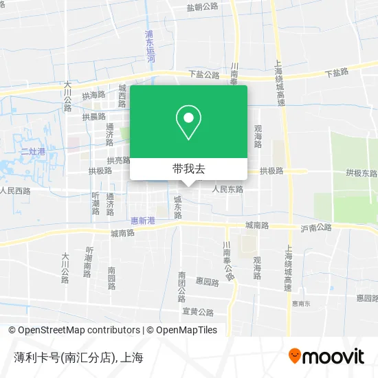 薄利卡号(南汇分店)地图