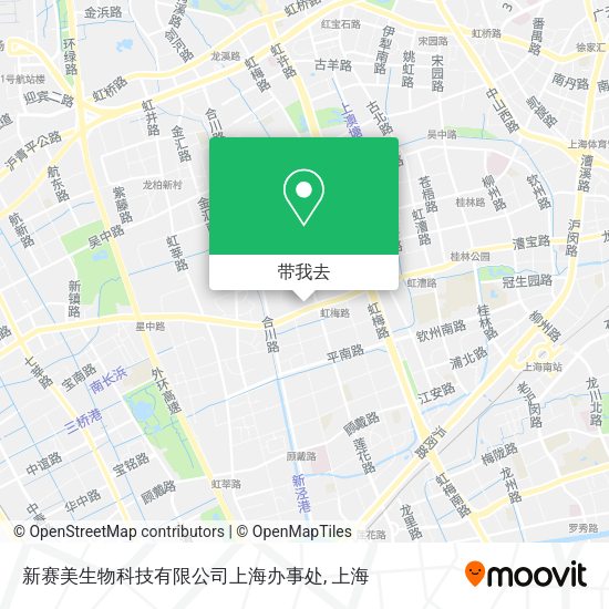 新赛美生物科技有限公司上海办事处地图