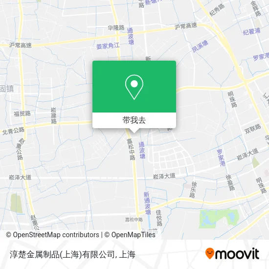 淳楚金属制品(上海)有限公司地图