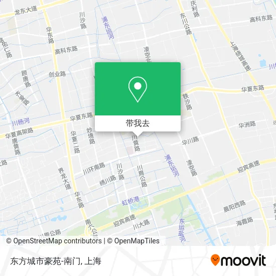 东方城市豪苑-南门地图