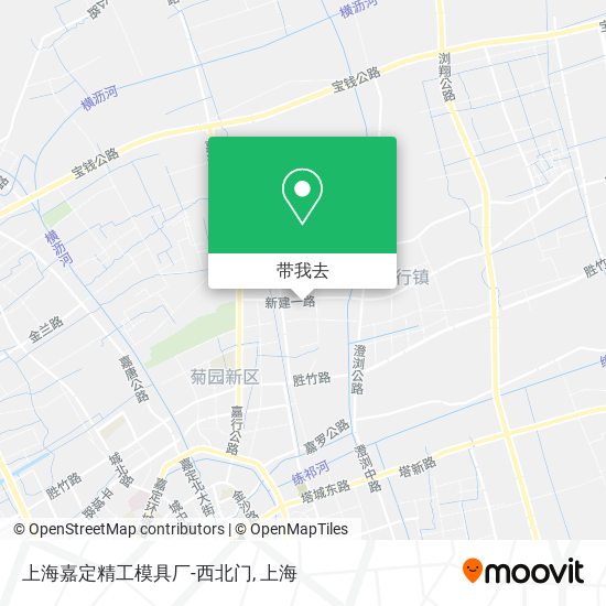 上海嘉定精工模具厂-西北门地图