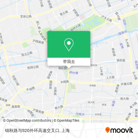 锦秋路与S20外环高速交叉口地图