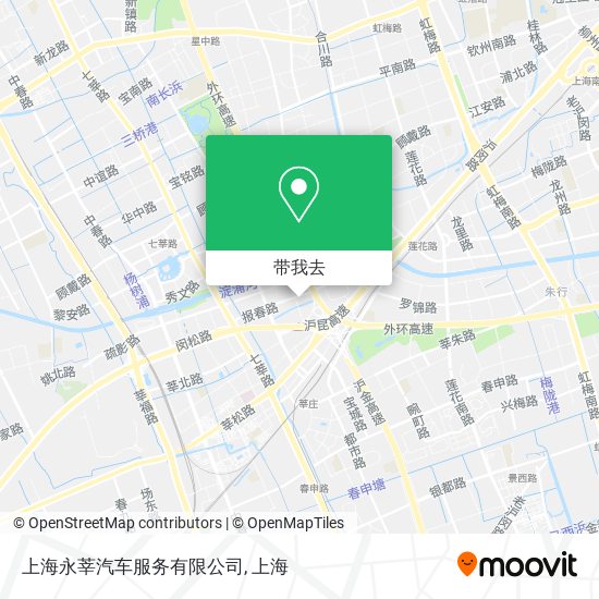 上海永莘汽车服务有限公司地图