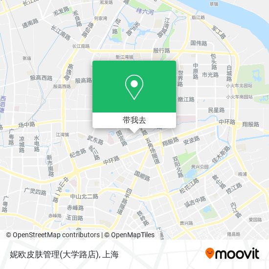 妮欧皮肤管理(大学路店)地图