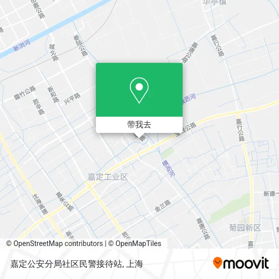 嘉定公安分局社区民警接待站地图