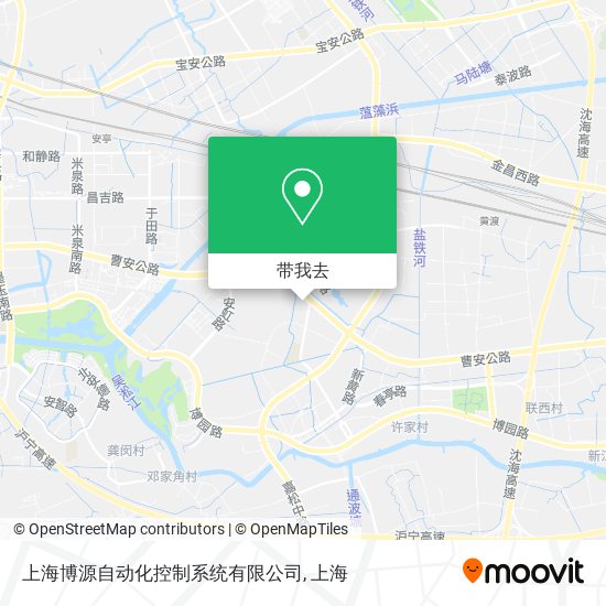 上海博源自动化控制系统有限公司地图