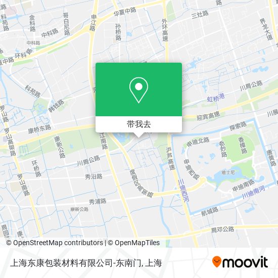 上海东康包装材料有限公司-东南门地图