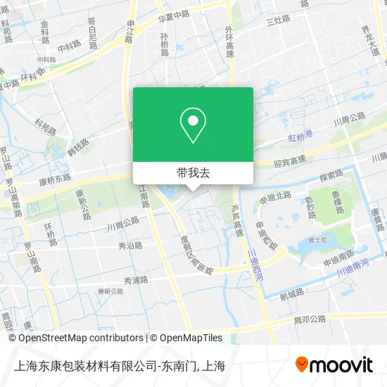 上海东康包装材料有限公司-东南门地图